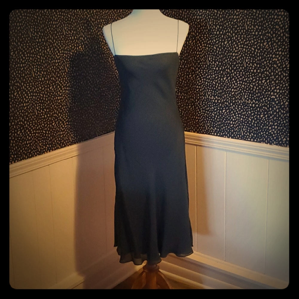 Ralph Lauren 100% silk polka dot dress